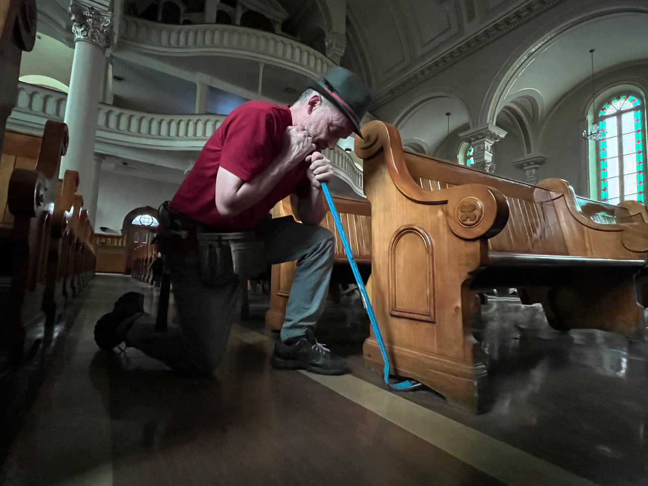 © François Mathieu, église Notre-Dame-du-Rosaire, Saint-Hyacinthe, 2024. Photo : Marcel Blouin